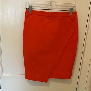Banana Republic Vibrant Orange Pencil Skirt